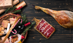 el curioso origen de la cesta de navidad